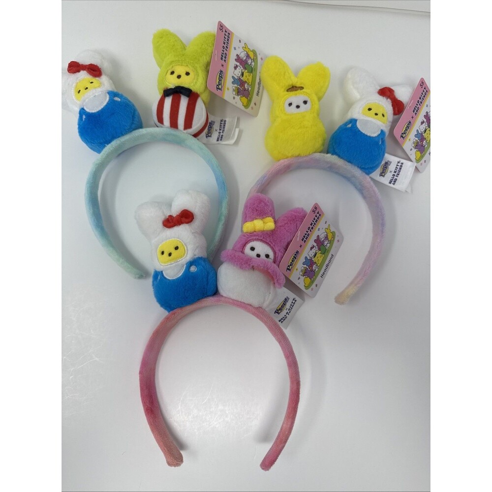 Peeps x Hello Kitty & Friends EASTER Headband SET Keroppi My Melody Pompompurin
